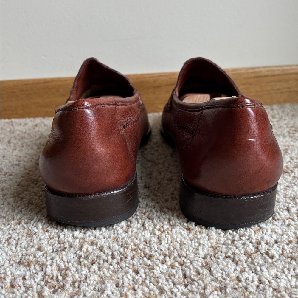 Florsheim Imperial Brown Genuine Caiman Alligator Gator Croc Leather Loafers 12 - Picture 4 of 11
